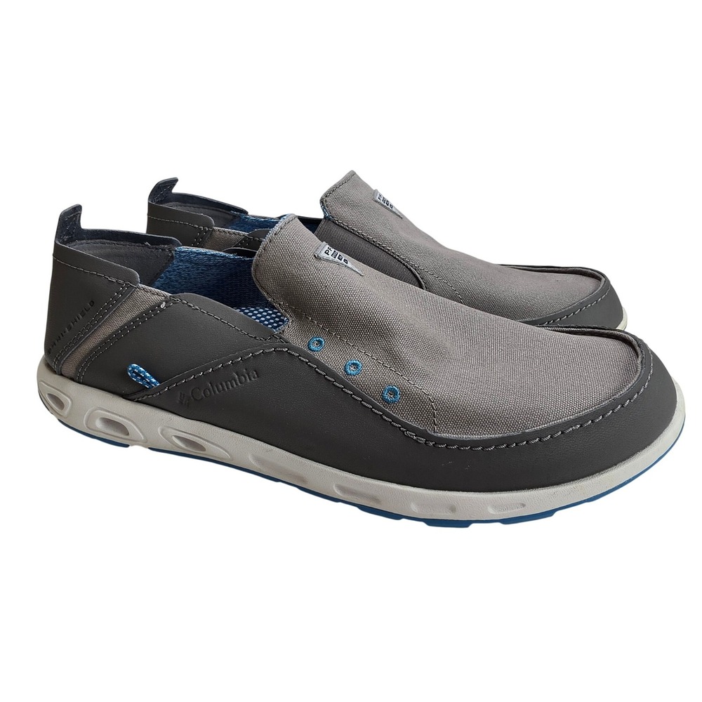 Columbia PFG Bahama Vent Mens 11 Titanium Pool Fishing Boat Shoes BM2663-029